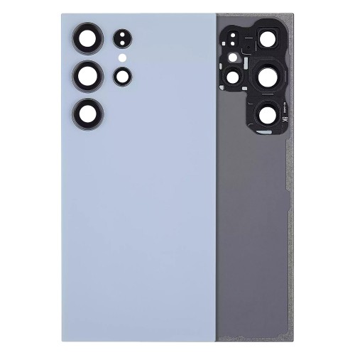 Tagakaas ühilduv Samsung S928 S24 Ultra / Titanium Blue / (kaamera läätsega) OEM