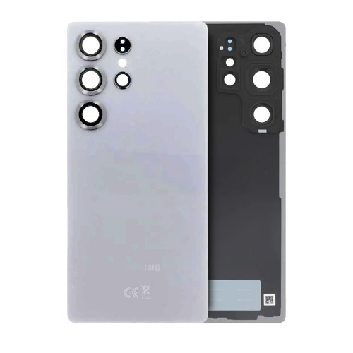 Tagakaas ühilduv Samsung S938 S25 Ultra / Titanium White Silver / (kaamera läätsega) OEM