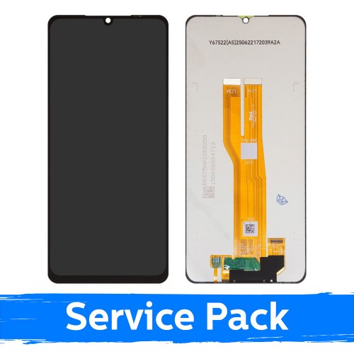 LCD ekraan ühilduv Samsung A075 A07 (2022) must (Service Pack / Aftermarket)(NF versioon)