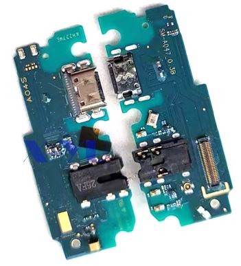 Flex Samsung A047 A04S 2022 jaoks plugin, microphone, headphone connector original (service pack)
