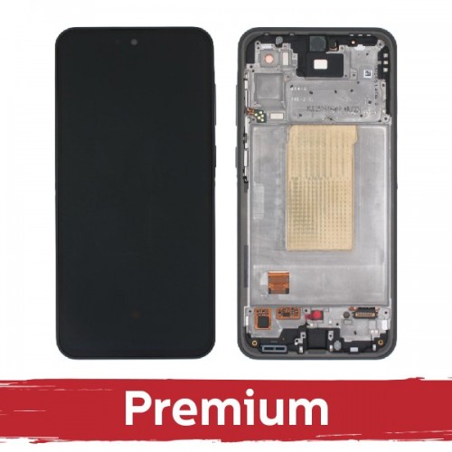 LCD ekraan sobib seadmele Samsung A366 A36 5G raamiga / must / OEM