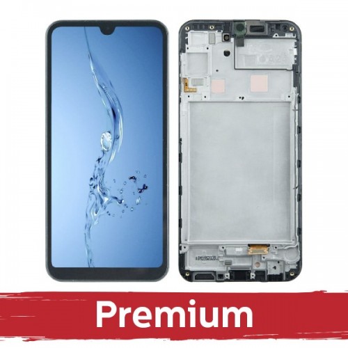 LCD ekraan sobib seadmele Samsung A245 A24 must raamiga OEM