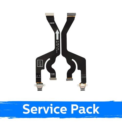 Laadimisport ühilduv seadmega Samsung S937 S25 Edge koos paindkaabli / plaadiga (Service Pack)