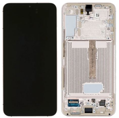 LCD screen Samsung S906 S22 Plus koos touch screen ja frame Lilla original (service pack)