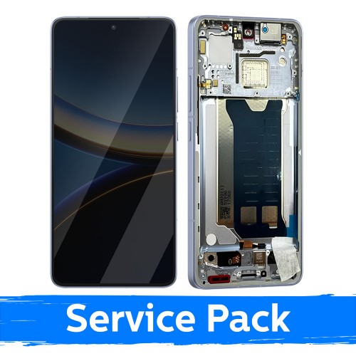 LCD Ekraan ühilduv Xiaomi Poco F7 Pro 5G raamiga / sinine / (Service Pack)