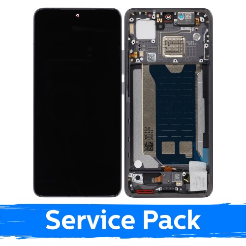 LCD Ekraan ühilduv Xiaomi Poco F7 Pro 5G raamiga / must / (Service Pack)