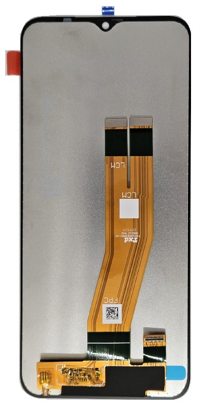 LCD screen Samsung A145 A14 4G 2023 koos touch screen (Kollane flex) Must original