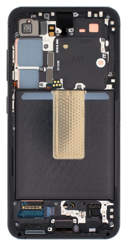 LCD screen Samsung S911 S23 5G koos touch screen ja frame Phantom Must original (service pack)