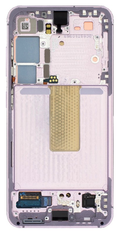 LCD ekraan Samsung S911 S23 5G puuteekraani ja raamiga Lavender originaal (service pack)