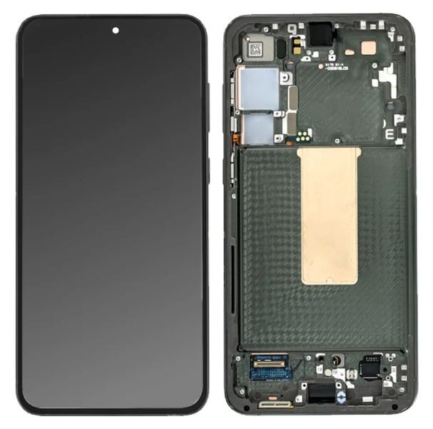 LCD screen Samsung S916 S23+ 5G koos touch screen ja frame Roheline original (service pack)