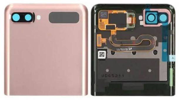 LCD screen Samsung F707 Z Flip 5G koos touch screen koos frame (Outer) Mystic Bronze original (used Grade B)