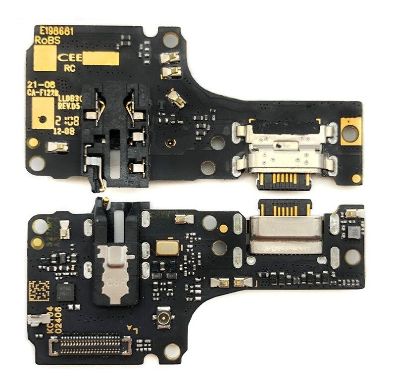 Flex Xiaomi Redmi Note 10 4G/Redmi Note 10S/Poco M5s koos charging connector ja microphone original (service pack)