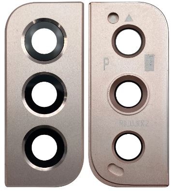 Samsung S901 S22 lens jaoks camera koos frame Roosa Kuldne ORG