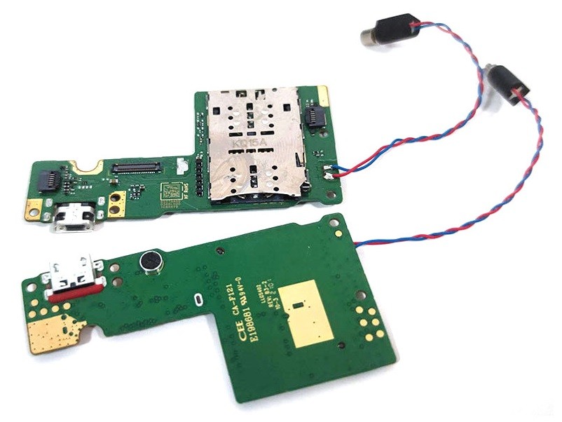 Flex Lenovo Tab M10 TB-X505 (P101DEA-AB0) koos charging connector ja microphone, SIM reader ORG