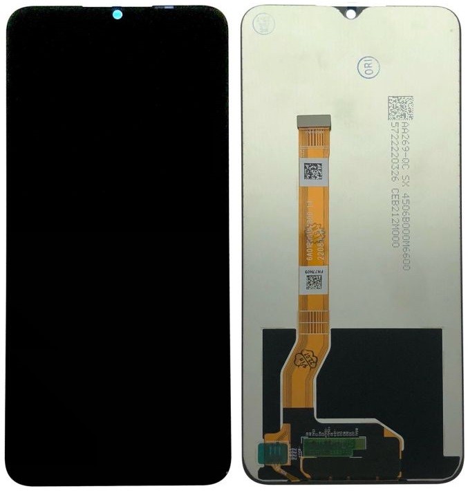 LCD screen Oppo A57/A77/A56s 5G (2022) koos touch screen Must ORG