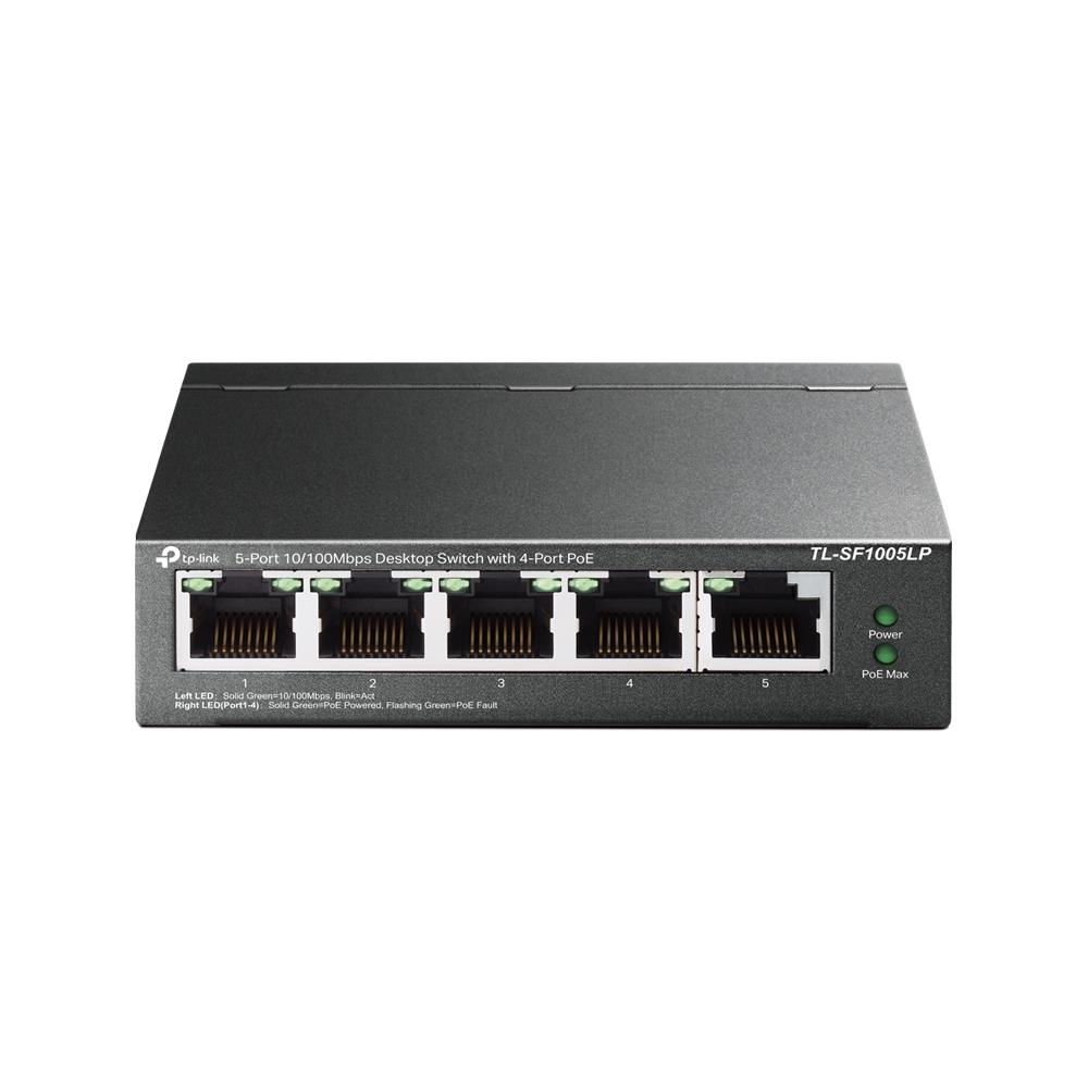 TP-Link TL-SF1005LP kommutaator, 5x10/100, 4xPoE