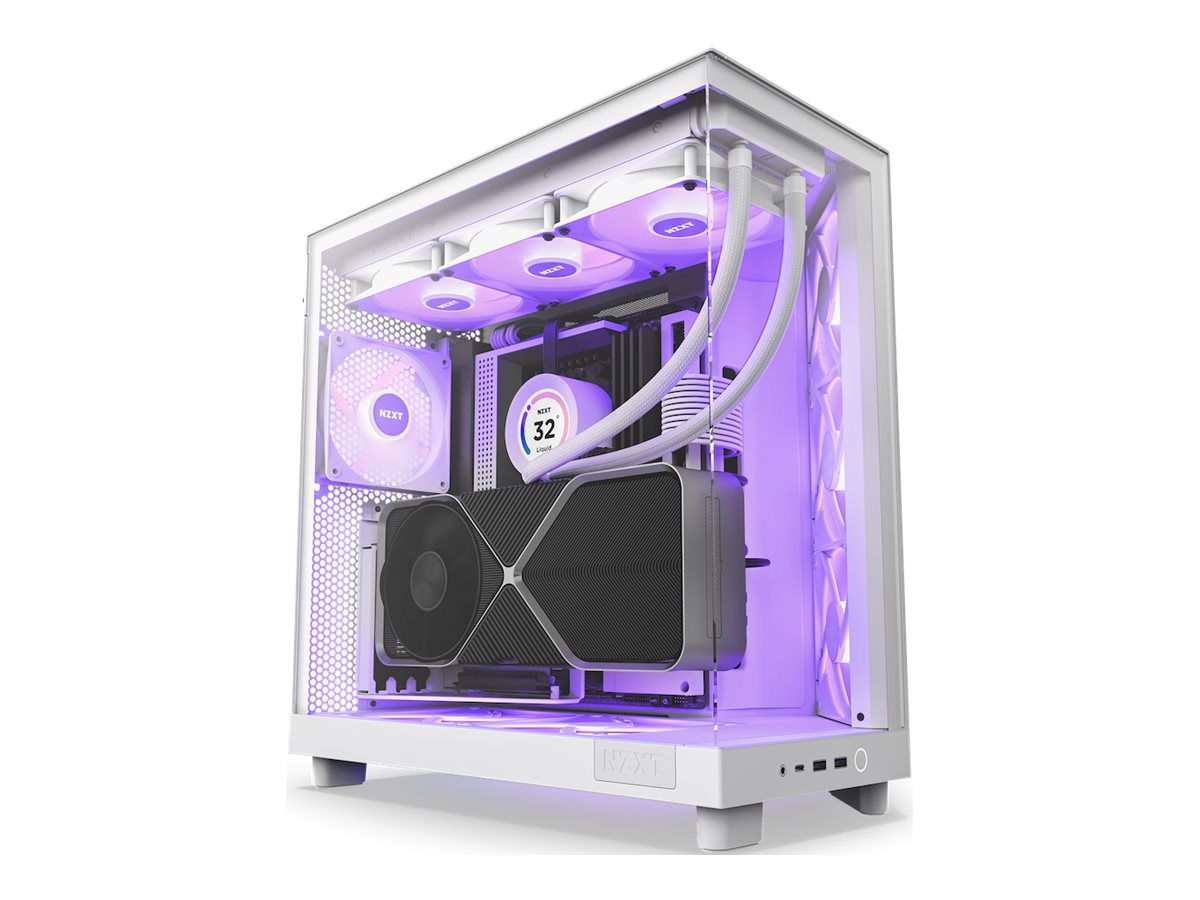 NZXT H6 Flow RGB arvutikorpus valge