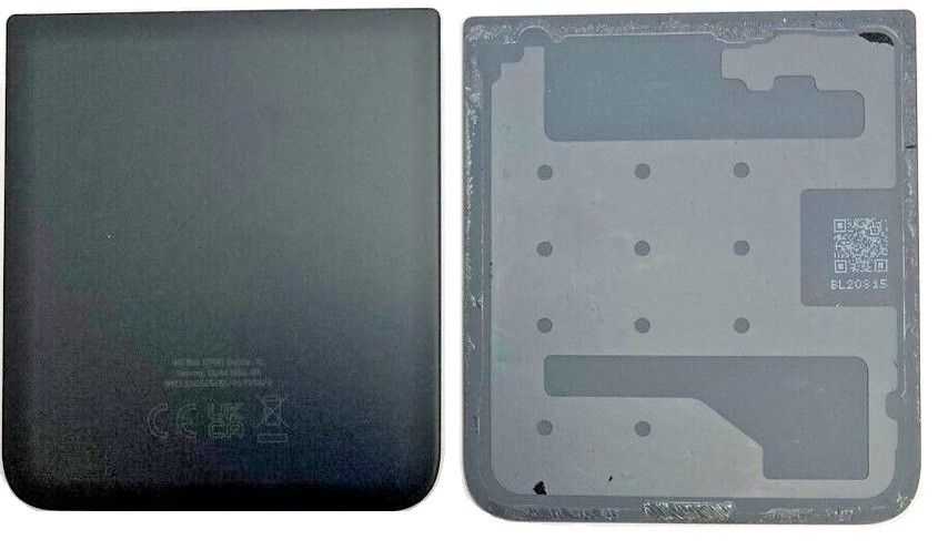 Back down ümbris jaoks Samsung F721 Z Flip4 5G Graphite (used Grade A)