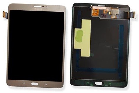 LCD ekraan Samsung T710/T713/T715 Tab S2 8.0 puuteekraaniga kuldne originaal (service pack)