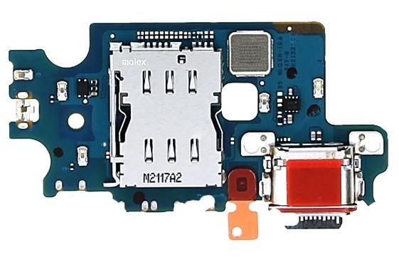 Flex Samsung S906 S22 Plus jaoks plugin, microphone, SIM reader original (used Grade A)