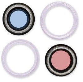 iPhone 14/14 Plus lens jaoks camera koos frame Lilla (2pcs) ORG