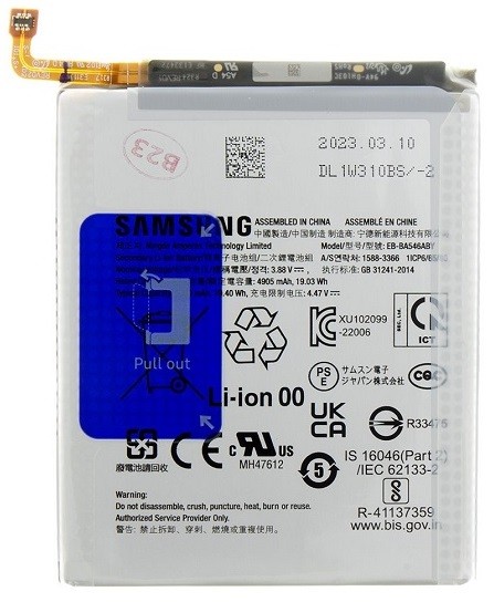 Aku original Samsung A256 A25/A356 A35/A346 A34/A546 A54/A556 A55 5000mAh EB-BA546ABY (service pack)