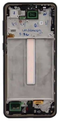 LCD screen Samsung A336 A33 5G 2022 koos touch screen ja frame Must OLED (real size)