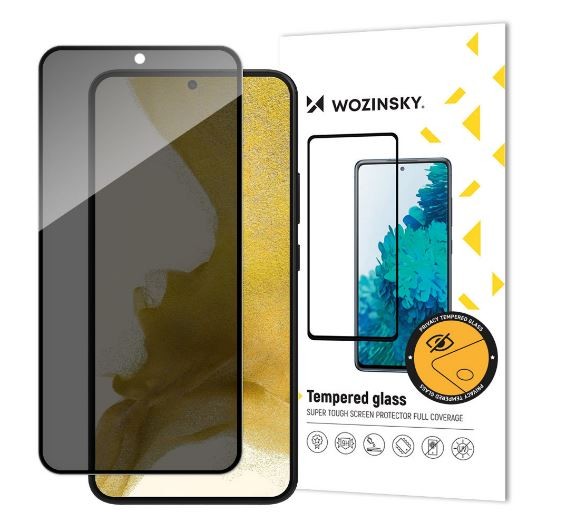 Screen protection glass "Wozinsky Privacy 5D Full Glue" Apple iPhone 15 Pro ümbris-friendly Anti Spy
