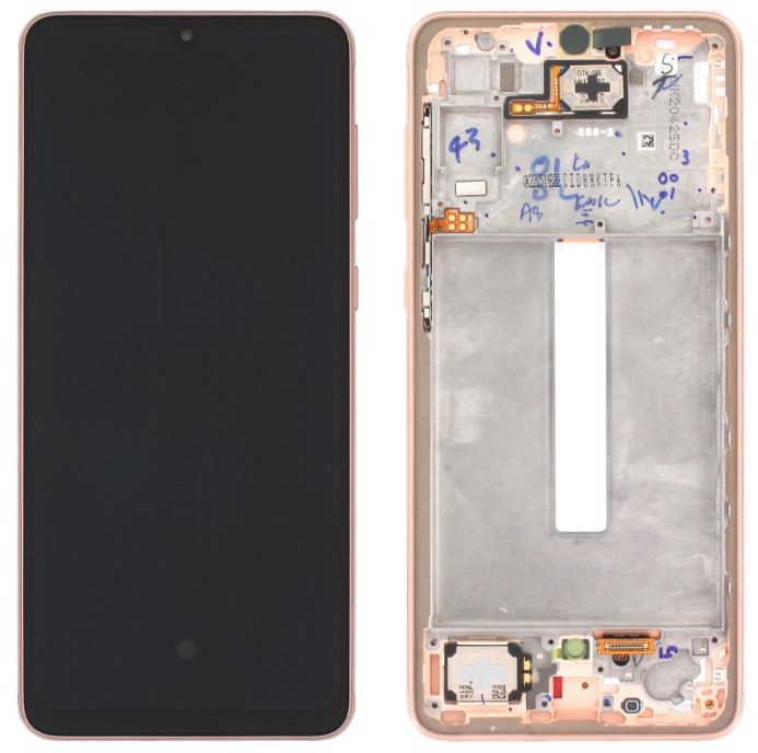 LCD screen Samsung A336 A33 5G 2022 koos touch screen ja frame Peach original (service pack)