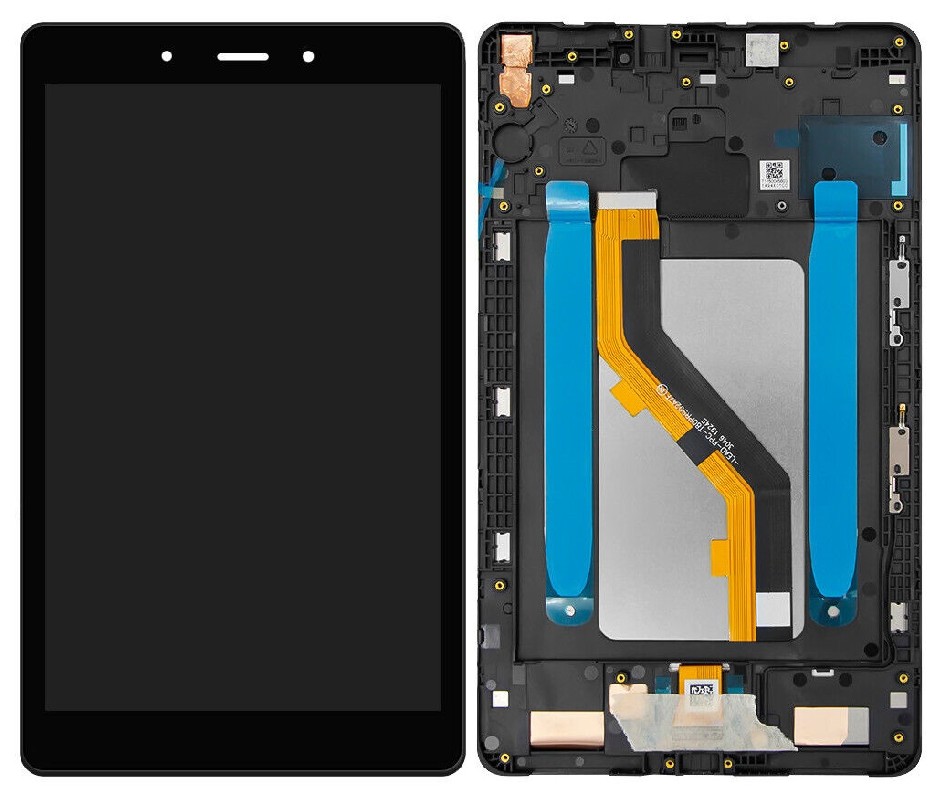 LCD ekraan Samsung T295 Tab A 8.0 LTE 2019 puuteekraani ja raamiga must (taastatud) ORG