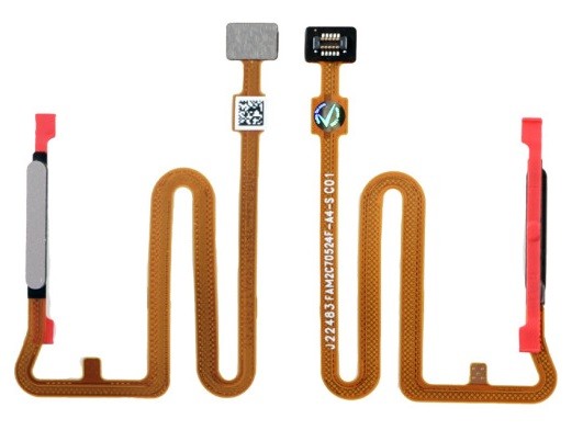 Flex Samsung A146 A14 5G koos fingerprint sensor Hõbedane original (service pack)