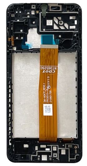 LCD screen Samsung A047 A04S 2022 koos touch screen ja frame Must original