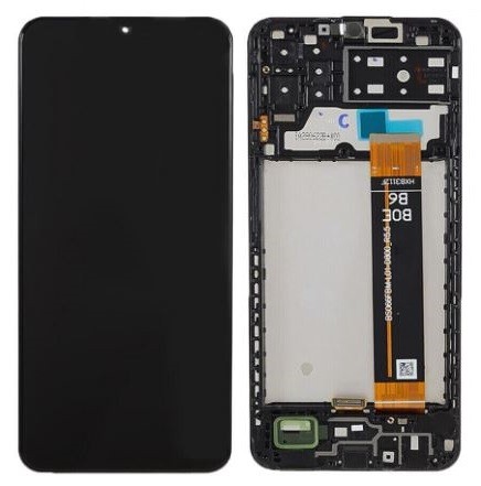 LCD screen Samsung A137 A13 2022 koos touch screen ja frame Must original
