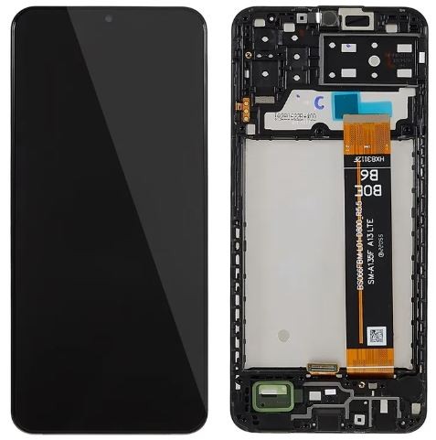 LCD screen Samsung A135 A13 4G 2022 koos touch screen ja frame Must original