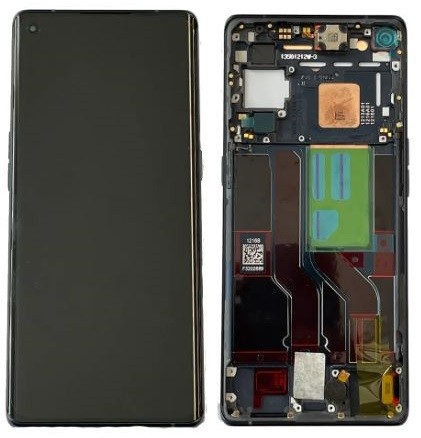 LCD screen Oppo Reno5 Pro 5G koos touch screen koos frame Must original (used Grade C)