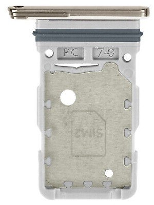 SIM-kaardi hoidja Samsung S918 S23 Ultra Dual Cream Beige originaal (hoolduspakett)