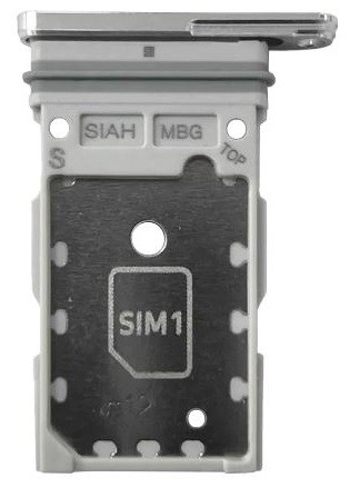 SIM card holder Samsung S918 S23 Ultra Dual Sky Sinine/Lime original (service pack)