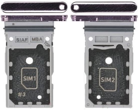 SIM-kaardi hoidja Samsung S911/S916 S23/S23 Plus Dual Lavender originaal (teeninduskomplekt)