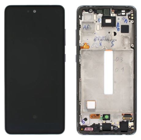 LCD screen Samsung A528 A52S 2021 koos touch screen ja frame Awesome Must OLED (real size)