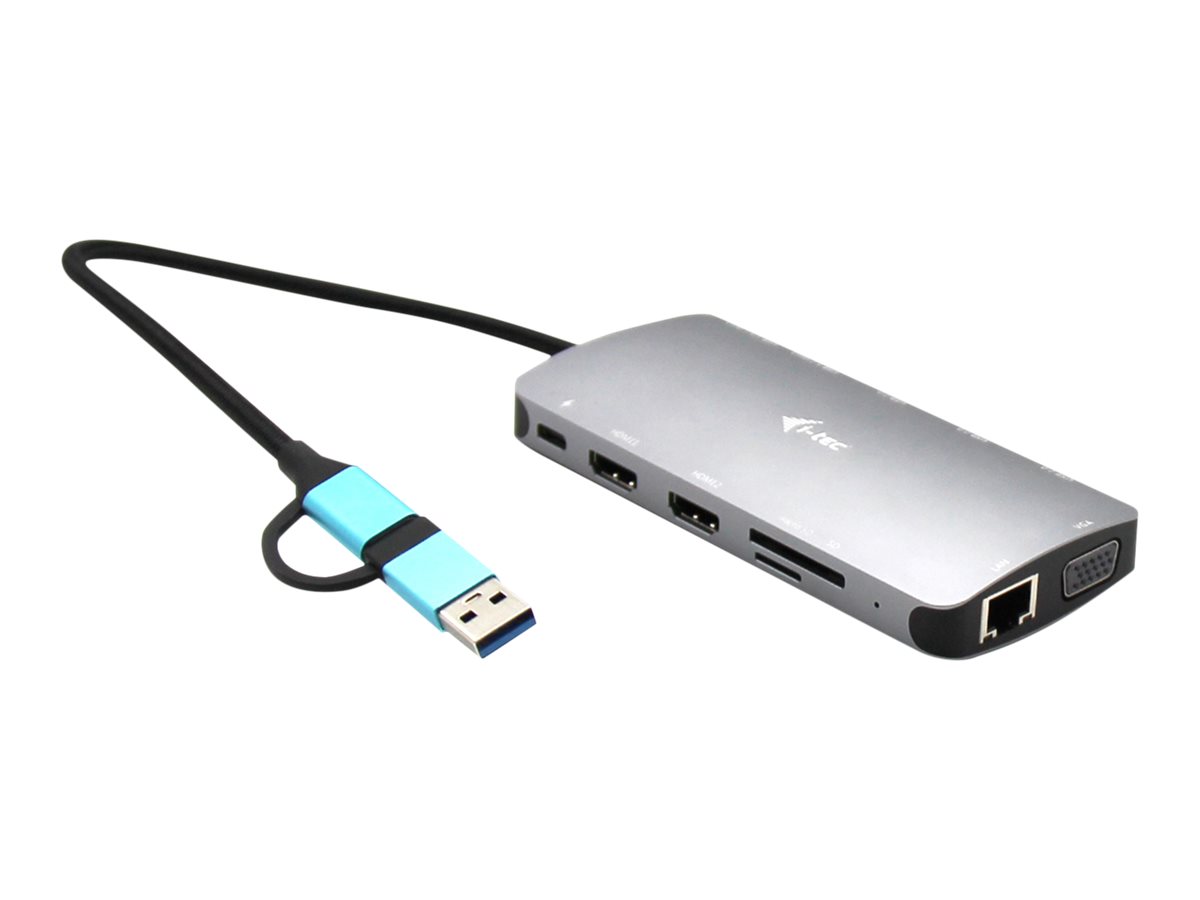 I-TEC USB-C Metal Nano dokk 3x ekraani ja PD