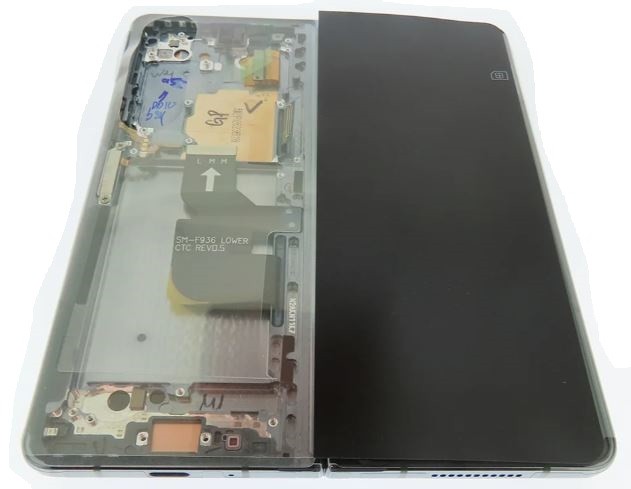 LCD screen Samsung F936 Z Fold4 5G koos touch screen (Inner) Hall Roheline original (used Grade B)