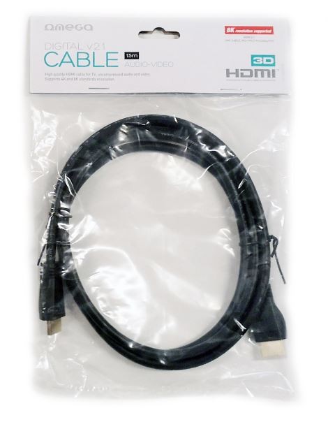 Omega HDMI kaabel (2.1 8K) 1,5M must