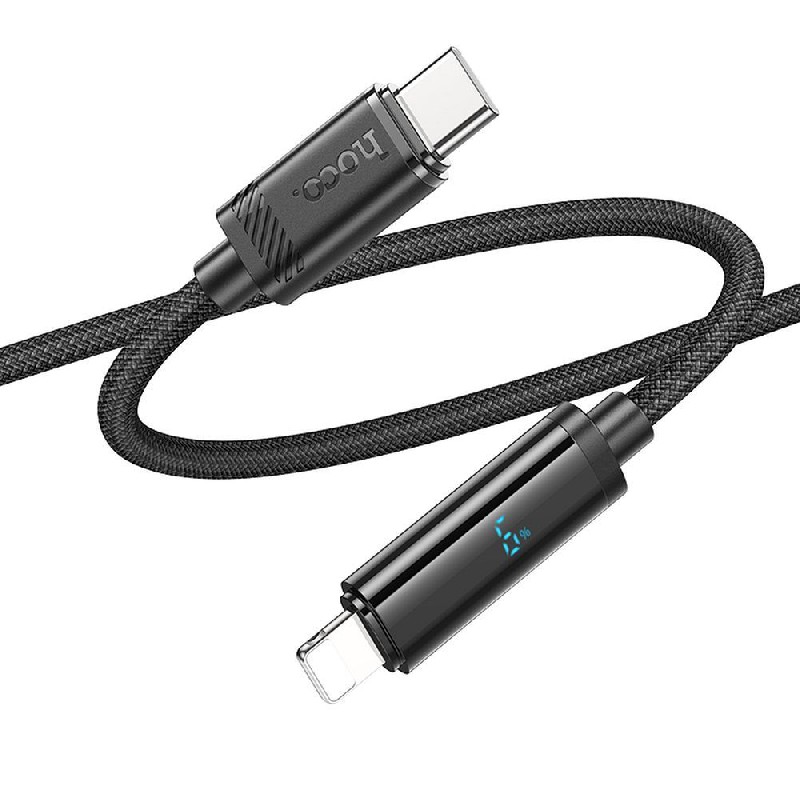 USB kaabel Hoco U127 lightning (27W) 1,2m must
