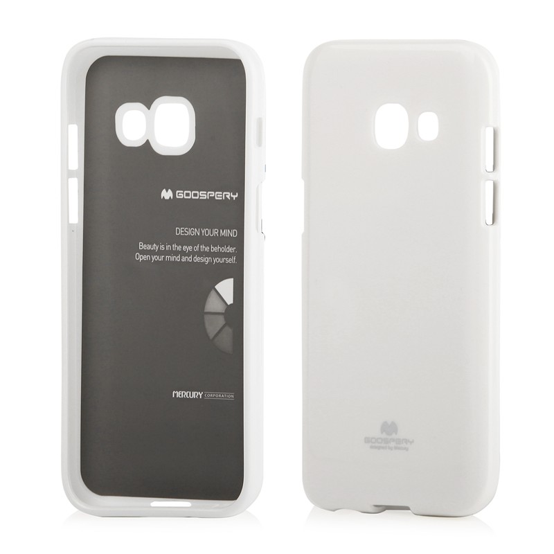 Mercury Jelly ümbris seadmele Samsung Galaxy A3 (2017), valge