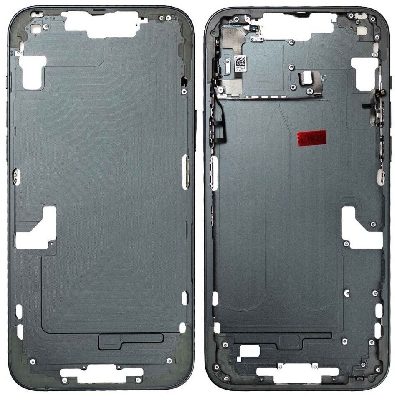 Middle housing iPhone 14 Plus Midnight koos side buttons original (used Grade A)