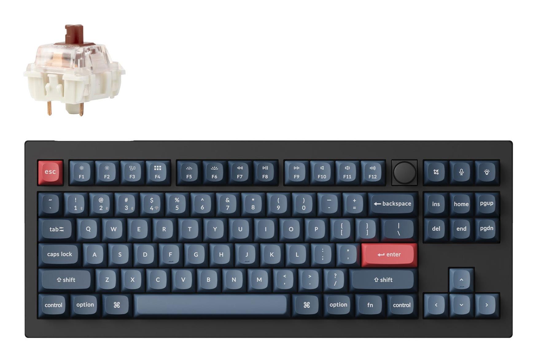 Juhtmevaba klaviatuur KEYCHRON V3 Max RGB Carbon must