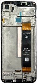 LCD ekraan Samsung M236/M336/E236 (M23 2022/M33 2022/F23 2022) puuteekraani ja raamiga must originaal