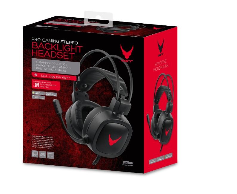 Handsfree VARR GAMING VH6020 koos microphone (RGB 3,5mm) must