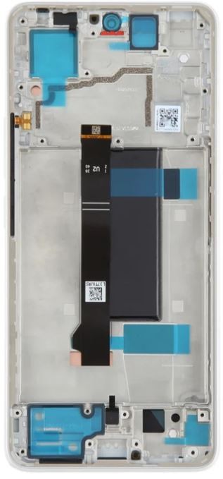 LCD screen Xiaomi Poco X6 5G koos touch screen koos frame Valge (ühildub Redmi Note 13 Pro 5G) original (service pack)