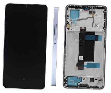 LCD screen Xiaomi Redmi Note 13 Pro 5G koos touch screen koos frame Aurora Lilla (ühildub Poco X6 5G) original (service pack)